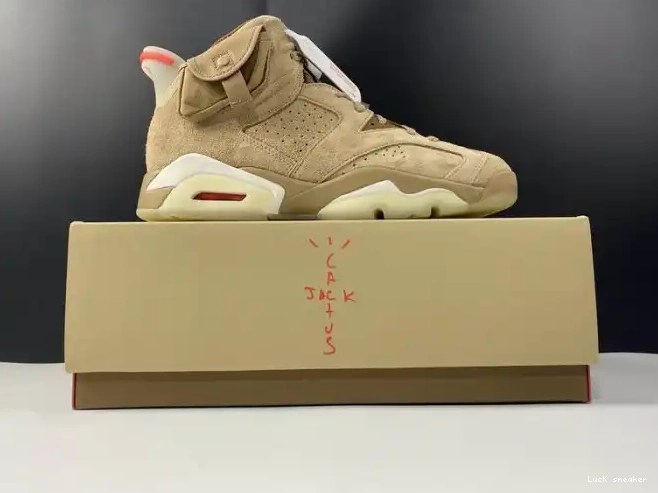Rep LUCY 6 British Retro Travis DH0690-200 Khaki Air Jordan Scott 0324